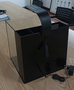 <span class=keywords><strong>Aquarium</strong></span> de bureau carré en verre écologique ultra-transparent avec <span class=keywords><strong>filtre</strong></span> arrière, adapté aux eaux douces et salées, taille personnalisable - Product Image 5