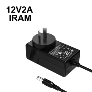 IRAM Certification ac dc 24v 1a power adaptor 12v2a Argentina power adapter