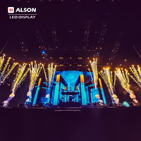 ALSON panel layar LED, LED panggung penuh warna, latar belakang panggung, layar LED P2.9 P3.9 LED, Video dinding dalam dan luar ruangan