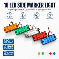 Nouvelles feux de position latéraux à LED 24V 8 diodes pour camions et remorques