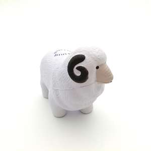 <span class=keywords><strong>Promo</strong></span> Ziege Pu Stress Reliever Ball Weiße Ziege Tier Ziege geformt Pu Schaum Pu Stress Ball Mit Logo - Product Image 6