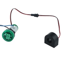 Lampu Voltmeter Digital Led indikator Mini 22mm AD101-22VAM