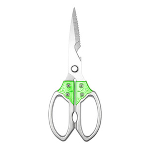 <b>Kitchen</b> <b>Scissors</b> Stainless Steel Straight Head Multi Purpose For Home Use Gold Green Black - Product Image 4