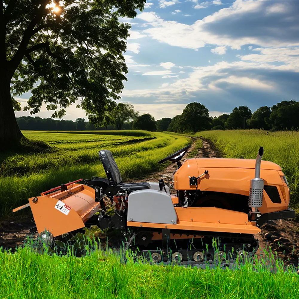 Новый компактный Гусеничный мини-гусеничный трактор мощностью 35 л.с. с трактором роторный культиватор и бульдозер