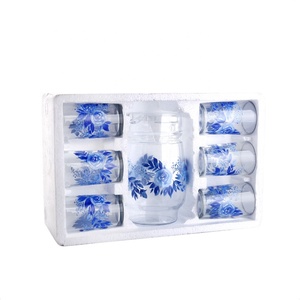 Thời Trang Cao Cấp Của Nước Uống Glass Set Với In Hoa Thiết Kế Thủy Tinh Set - Product Image 4