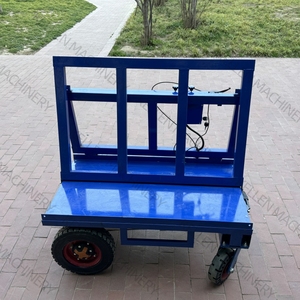 Chariot de transport électrique pliable pour chantier de construction à quatre roues - Product Image 5