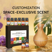 Purificateur d'air, parfum bois de santal et lavande, huile essentielle d'aromathérapie, huile essentielle soluble dans l'eau pour diffuseur et humidificateur