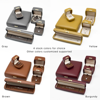 FANDIJI Coffret de bijoux vintage en gros, emballage cadeau pour bijoux avec logo personnalisé et étiquette métallique