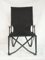 Chaise de jardin réglable Sea Dog Oxford en fer, inclinable, dossier haut, pliable, pour le camping en plein air
