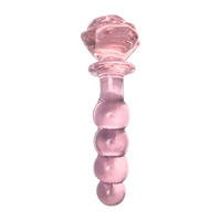 Offre Spéciale Rose fleur verre Plug Anal gros gode godemichet Anal jouets pour adultes pour les femmes Masturbation