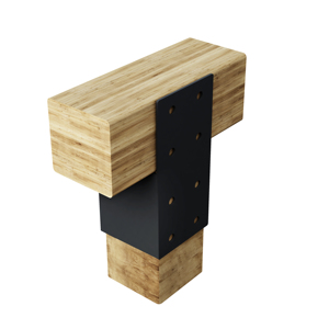 Support d'angle en acier pour poteau de pergola, mur et garde-corps, connecteur de <span class=keywords><strong>bois</strong></span>, <span class=keywords><strong>sabot</strong></span> de support de poteau - Product Image 2