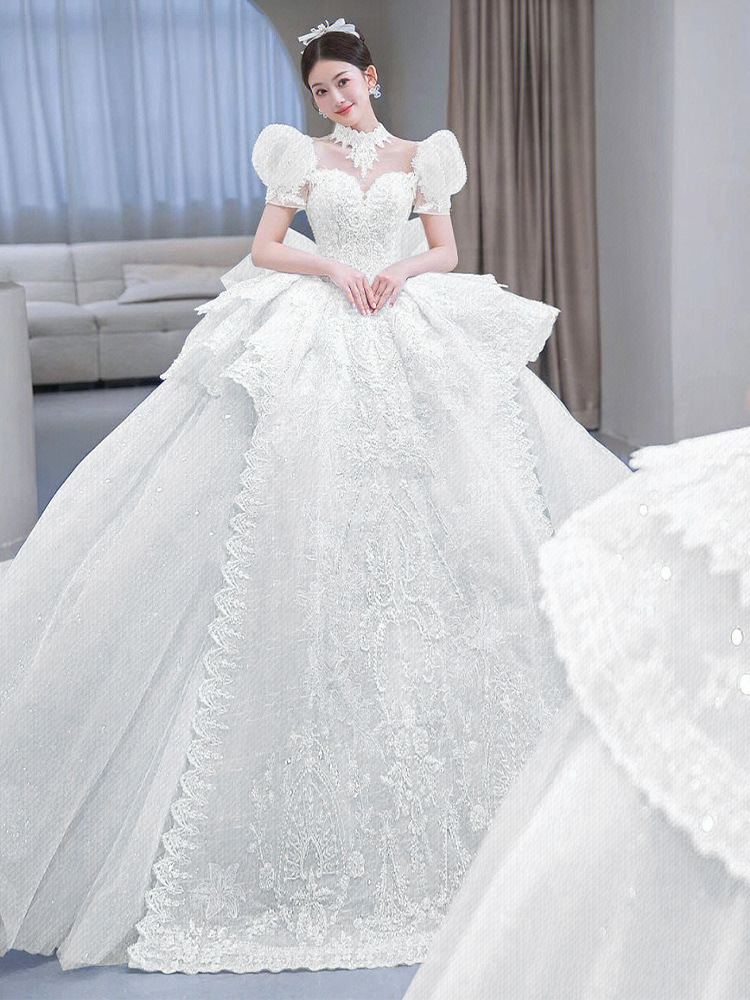 Shop Our 2023 French Style Vintage Tulle Luxury Bridal Gowns