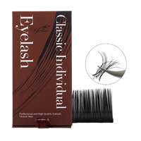 Extensions de cils individuelles mates en plumes, matériaux PBT, 0.18, Mega Volume, naturelles, longues, pour les yeux