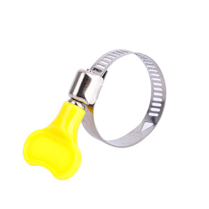 <b>Hose</b> Clamps American Style 45mm Nominal Diameter With Yellow Plastic Handle For Faucet Water Pipe <b>Gas</b> Pipe - Product Image 4