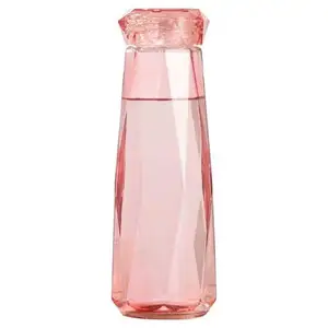 Drop Shipping Hot Zuid Korea Goedkope Burst Netto Rood Water Glas Kleur Crystal Cup Diamond Cup Cadeau Cup Creatief Diamant Glas