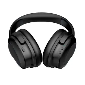 TRULYWAY Studio Headset game DJ, Headphone Stereo atas telinga berkabel dengan mikrofon untuk PC