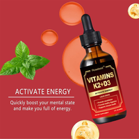 Formule multi-herbes liquide Vitamine D3 + K2 en gouttes – Complément pour le soutien circulatoire et immunitaire avec Cayenne, Aubépine et Panax Ginseng