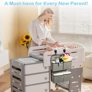 U867 personalizzare grande capacità fasciatoio porta pannolini per culla e box culla portatile tavolo appeso pannolino Organizer - Product Image 4