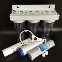 Filtres à eau Wholewater, purificateur d'eau à 3 étapes avec filtration triple, doté d'un bouteille filtrante épaissie de 10 pouces et d'un système de ventilation.