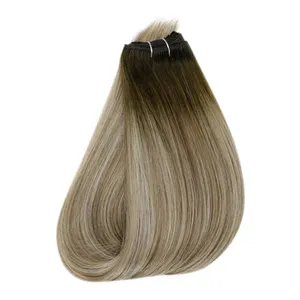 Xuchen New Arrival Full Cuticle Aligned Human Hair Natural Sew in Weave Weft Machine Weft Hair Extensions