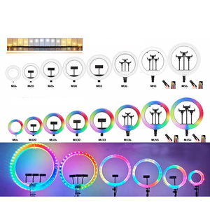Anillo <span class=keywords><strong>de</strong></span> luces led rgb <span class=keywords><strong>de</strong></span> 12 pulgadas, iluminación <span class=keywords><strong>de</strong></span> color ajustable 3d, para selfis, fotografía y vídeo, tiktok, transmisión en vivo - Product Image 2