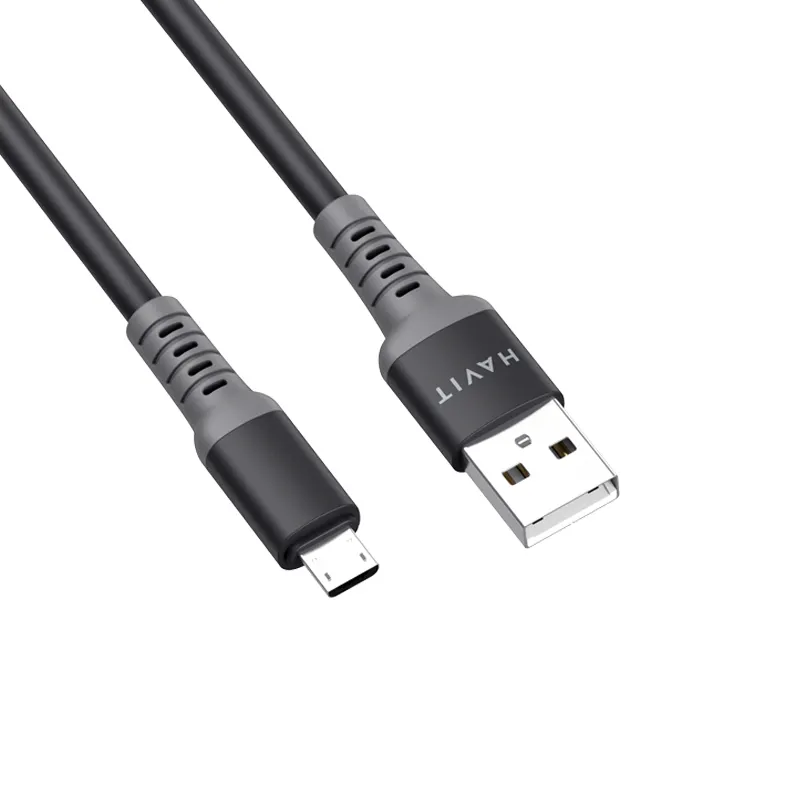 Havit CB6189 silikon tel çok fonksiyonlu Usb şarj aleti kabloları USB mikro şarj mobil cep telefonu hızlı veri kablosu