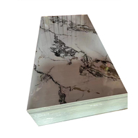 Panneau de marbre UV imperméable Panneau mural en PVC Panneau UV Feuille de marbre PVC