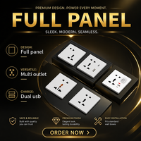 Prise murale universelle multifonctionnelle de type 86 à 5 broches 10A 2 ports ignifuge en PC