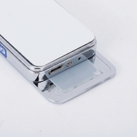 Briquet USB en métal à sublimation vierge pour impression personnalisée, utilisation pour cigarettes, portable et durable