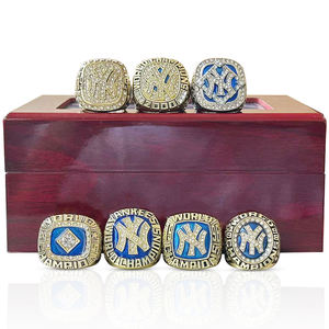 م. ل. ب. جديد York ankees 7 Series yset ، خاتم رجالي من سبيكة مجوهرات أنيقة راقية ، بيع بالجملة من المصنع - Product Image 4