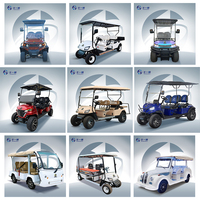 Voiturette de golf électrique pour 4 personnes avec batterie au lithium 72v, buggy tout-terrain