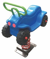 Jouet à ressort pour enfants, d'extérieur/d'intérieur, en forme de voiture tout-terrain, balançoire à ressort en plastique, équipement de divertissement pour aire de jeux