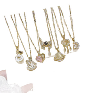 Collar con colgante de circonita deportivo de alta calidad para mujer, cadena de eslabones de cobre exquisita, estilo temperamental, regalo ligero, gran oferta en Japón y Corea del Sur - Product Image 6