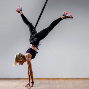 Équipement de Bungee Fitness Intérieur : Ceinture de Vitalité, Kit de <span class=keywords><strong>Yoga</strong></span> Aérien Suspendu à Domicile, Bande Élastique pour Danse Volante, Ensemble de Bungee Jumping Aérien - Product Image 4