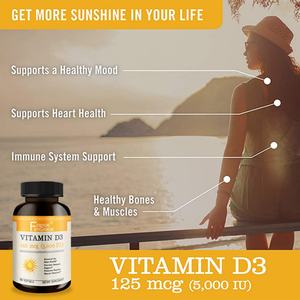 Vitamine D3 haute concentration 5000 UI dans l'huile d'olive, complément alimentaire pour le soutien musculaire et immunitaire des adultes, non destiné aux nouveau-nés ou aux femmes enceintes - Product Image 6