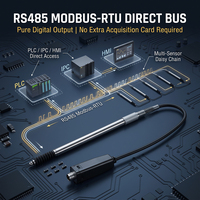 Sonde de déplacement optique à contact de type grille, portée 10 mm, capteur de distance optique RS485 Modbus RTU