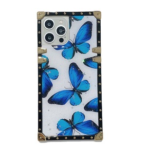 <span class=keywords><strong>Funda</strong></span> de teléfono con borde de cuero para PC <span class=keywords><strong>poco</strong></span> <span class=keywords><strong>x3</strong></span> <span class=keywords><strong>pro</strong></span>, carcasa <span class=keywords><strong>antigolpes</strong></span> con diseño de flores y mariposas - Product Image 1