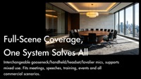 Sistema de Audio Inalámbrico Multiusos de 4 Canales para Conferencias, Transmisiones, Formaciones, Eventos, Grabaciones y Discursos Públicos