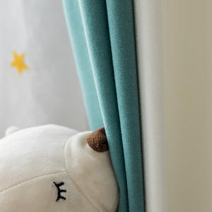 <span class=keywords><strong>Rideau</strong></span> de fenêtre YongHo moderne blanc brodé pour <span class=keywords><strong>chambre</strong></span> d'enfant, nouveau motif garçon dessin animé espace, avec voilages - Product Image 4