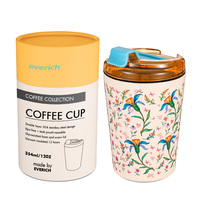 Boîte cadeau avec logo personnalisé, design classique, mug sport isotherme réutilisable en acier inoxydable à double paroi pour les tasses à café en plein air