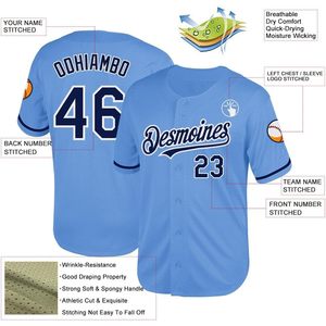Camiseta de Béisbol Personalizada con Malla, Cierre de Botones, Manga Corta, Uniforme de Equipo Unisex, Transpirable, 100% Poliéster, Yourteams 00 - Product Image 2