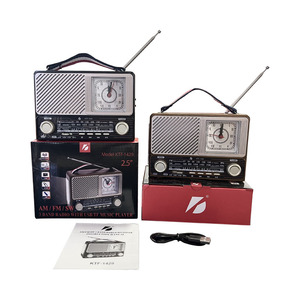 Altavoz de antorcha portátil AM FM SW para el hogar, receptor de prevención de desperfectos, reloj recargable, <span class=keywords><strong>Radio</strong></span> de Juego de 4 bandas, superventas - Product Image 2