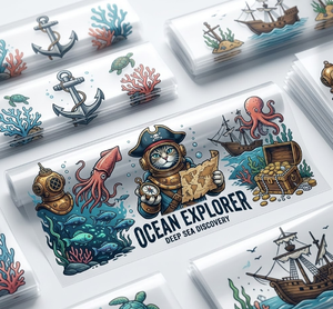 Más de 90000 Estilos de Adhesivos Decorativos 3D UV para Vasos de Vidrio de 16 oz, Resistentes al Agua, con Diseños de Halloween, Novedad en Ventas - Product Image 2