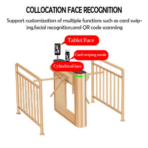 Tourniquets de reconnaissance de température intelligents manuels, pont de porte, tourniquet de sécurité à trois rouleaux utilisé pour la vérification des billets scéniques - Product Image 3