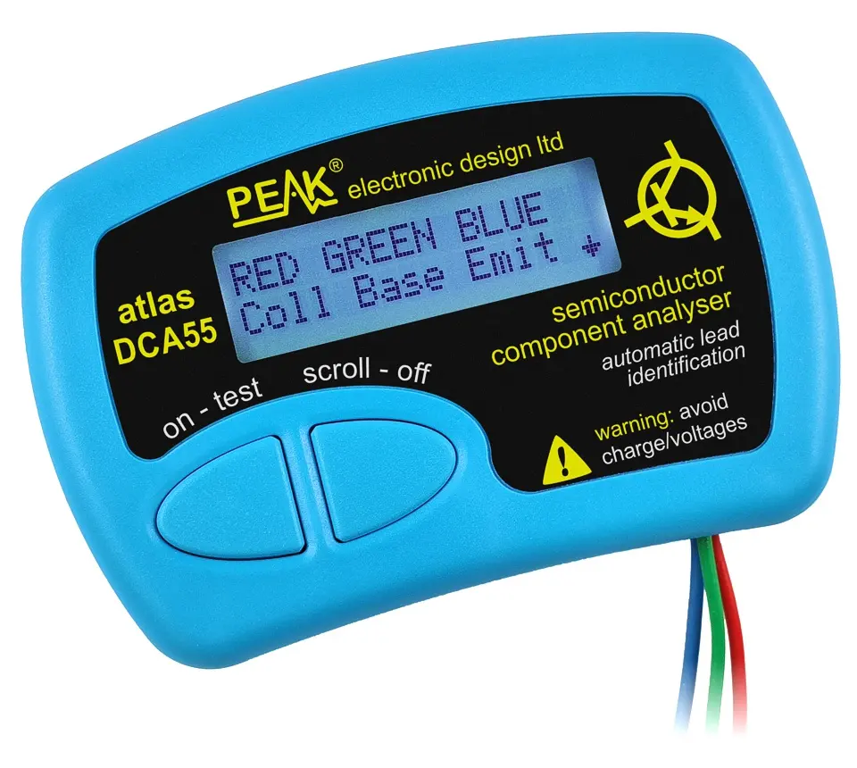 DCA55-analizzatore di semiconduttori DCA Atlas componenti portatili importati e Tester di circuiti integrati Peak DCA55