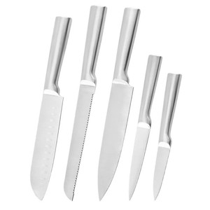 Juego de Cuchillos de Cocina de Acero Inoxidable, 7 Piezas, Hoja Recta Pulida, Uso Doméstico - Product Image 5