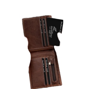 Custom Slim Genuine Leather Bifold <b>Wallet</b> with 14 Card Slots and 2 Cash Pockets <b>RFID</b> Organizer & Card Holder for Credit Cards - Product Image 5