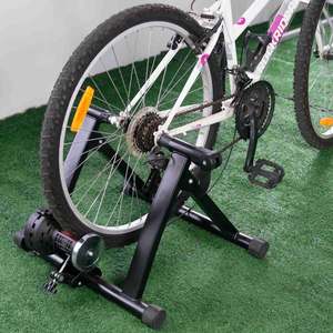Bicicleta estacionaria inteligente para interiores, entrenador de bicicleta eléctrica, soporte de entrenamiento de <span class=keywords><strong>ciclismo</strong></span> rojo - Product Image 5