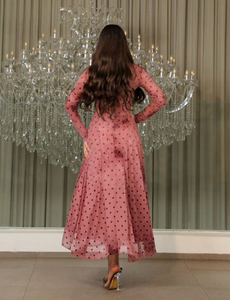 Nueva Abaya con Estampado de Puntos para Mujer 2026, Vestido Largo Musulmán Modesto de Manga Larga, Kaftán de Dubái para Ramadán y Eid, Ropa Islámica <span class=keywords><strong>Elegante</strong></span> - Product Image 4