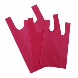 Bolsa de Camiseta Plegable Personalizada con Logotipo, Económica, Tipo D W U, Multicolor, Reutilizable, de Tela No Tejida, para Compras - Product Image 6